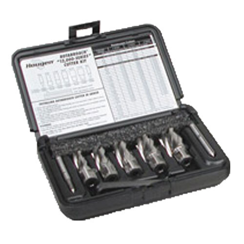 12005H 1 DEPTH OF CUT 12000 SERIES ANNULAR CUTTER KIT- 5 CUTTERS & 2 PILOTS