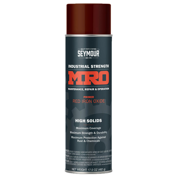 SM-620-1407 RED IRON OXIDE PRIMER MRO HIGH SOLIDS SPRAY PAINT 20OZ CAN 16OZ FILL