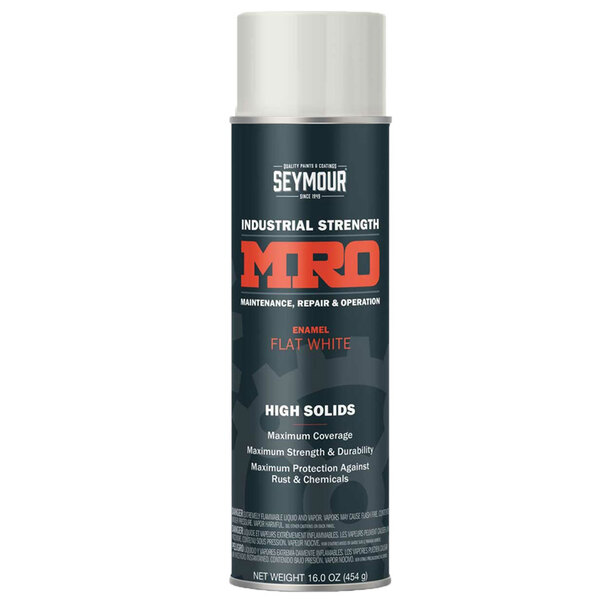 SM-620-1412 FLAT WHITE MRO HIGH SOLIDS SPRAY PAINT 20OZ CAN 16OZ FILL