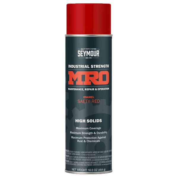 SM-620-1423 SAFETY RED MRO HIGH SOLIDS SPRAY PAINT 20OZ CAN 16OZ FILL