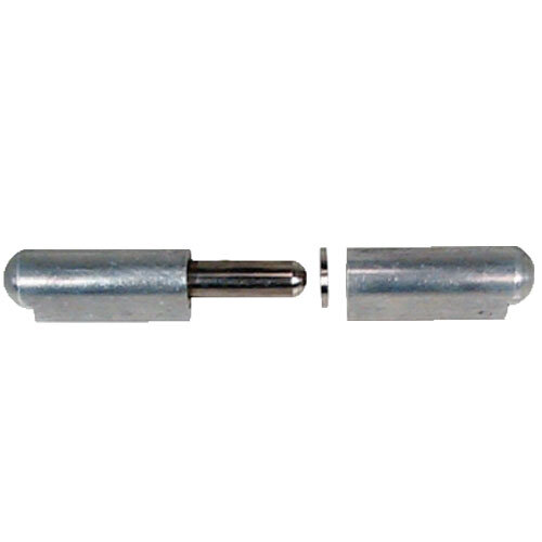 HINGE A WELD-ON 100MM W160-20, 0.63 ALUMINUM BODY, 0.39 FIXED STAINLESS PIN, STAINLESS BUSING