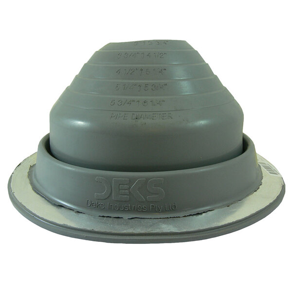 GRAY4 GRAY DEKTITE STANDARD EPDM PIPE FLASHING 3-6 1/4 OUTSIDE PIPE DIAMETER 9 1/4 BASE