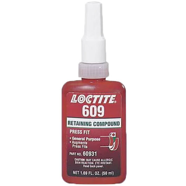 LOCTITE 135512 609 GREEN RETAINING COMPOUND GENERAL PURPOSE 3000 PSI 50 MIL BOTTLE