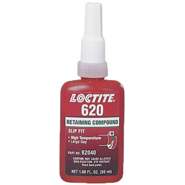 LOCTITE 135514 620 GREEN RETAINING COMPOUND HIGH TEMPERATURE 3800 PSI 50 MIL BOTTLE