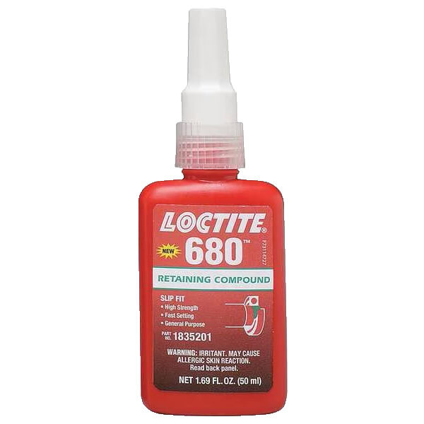 LOCTITE 1835201 680 GREEN RETAINING COMPOUND 4000 PSI 50 MIL BOTTLE
