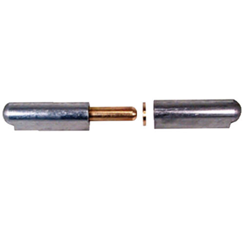 HINGE S WELD-ON 100MM BP W160-01, 0.63 STEEL BODY, 0.39 FIXED BRASS PIN, BRASS BUSHING