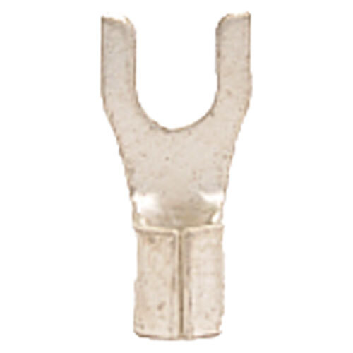 10272HT 12-10 AWG UNINSULATED BUTTED SEAM BLOCK SPADE CONNECTOR WITH #6 STUD