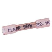 22-18 AWG HEAT SHRINK CLEAR VIEW CRIMP AND SEAL BUTT CONNECTOR