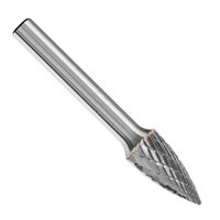 3/8 X 3/4 TREE BUR WITH POINTED END SHAPE G 1/4 SHANK SG-3