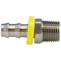 1/4 X 1/8 316 STAINLESS STEEL PUSH-ON HOSE BARB MALE ADAPTER
