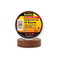 3M SCOTCH VINYL ELECTRICAL BROWN COLOR CODING TAPES 35