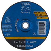 9 x 1/4 GRINDING WHEEL 7/8 ARBOR PSF STEELOX DEPRESSED CENTER TYPE 27