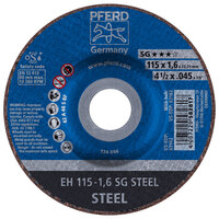 4 1/2 X .045 CUTOFF WHEEL 7/8 ARBOR SG STEEL DEPRESSED CENTER TYPE 27