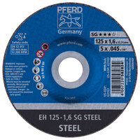 5 X .045 CUTOFF WHEEL 7/8 ARBOR SG STEEL DEPRESSED CENTER TYPE 27