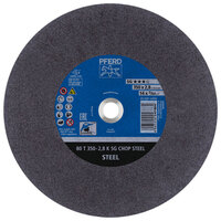 14 X 3/32 CUTOFF WHEEL FOR STATIONARY APPLICATIONS 1 ARBOR SG CHOP STEEL FLAT TYPE T1