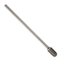 SC-3L6 3/8 X 3/4 X 6 EXTRA LONG CARBIDE BUR CYLINDRICAL RADIUS END SINGLE CUT 1/4 SHANK