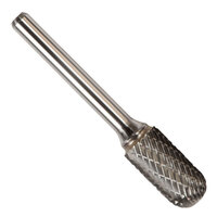 SC-1 1/4 X 5/8 CARBIDE BUR CYLINDRICAL RADIUS END SINGLE CUT 1/4 SHANK