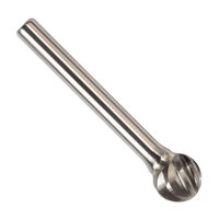 SD-1NF 1/4 X 7/32 CARBIDE BUR BALL END FOR ALUMINUM & NON-FERROUS 1/4 SHANK