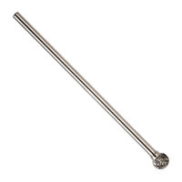SD-3L6 3/8 X 5/16 X 6 EXTRA LONG CARBIDE BUR BALL END DOUBLE CUT 1/4 SHANK