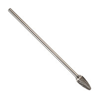 SF-1L6 1/4 X 1/2 X 6 EXTRA LONG CARBIDE BUR TREE RADIUS END DOUBLE CUT 1/4 SHANK