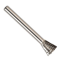 SN-4 1/2 X 1/2 CARBIDE BUR INVERTED CONE SINGLE CUT 1/4 SHANK