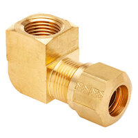 3/8 X 1/4 BRASS DOT NYLON AIR BRAKE 90 DEGREE FEMALE ELBOW USA
