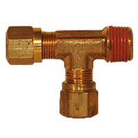 3/8 X 3/8 BRASS DOT NYLON AIR BRAKE MALE RUN TEE USA