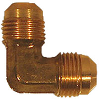 5/8 BRASS SAE 45 DEGREE FLARE 90 DEGREE UNION ELBOW USA