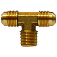 3/16 X 1/8 BRASS SAE 45 DEGREE FLARE MALE BRANCH TEE