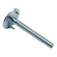 1/4-20 x 1 1/2 Zinc Finish Steel Grade 2 Flat Fanged Head Elevator Bolt