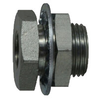 1/4-18 FIP STEEL BULKHEAD FITTING 3/4-16 UNS MALE STRAIGHT 0.94 LENGTH