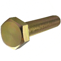 M10-1.50X100 MM, (FT) HEX CAP SCREW 8.8 COARSE ZINC YELLOW CR+6 DIN 933