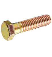 M10-1.50X100 MM, (PT) HEX CAP SCREW 8.8 COARSE ZINC YELLOW CR+6 DIN 931