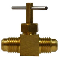 1/4 X 1/4 LEAD-FREE BRASS NEEDLE VALVE FLARE X FLARE