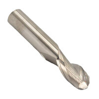 1/2" CARBIDE 2 FLUTE SINGLE END BALL END MILL