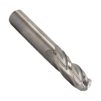 1/2" CARBIDE 4 FLUTE SINGLE END BALL END MILL