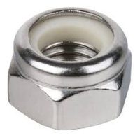 M10-1.5 18-8 STAINLESS STEEL DIN 985 HEX NYLON INSERT LOCK NUT