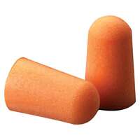 FOAM EAR PLUG, FOAM, BRIGHT ORANGE, CORDED TAPERED
