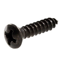 10 x 1 Black Oxide Finish Steel Phillips Drive Oval Head Type A Sheet Metal Screw