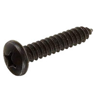 10 x 1 Black Oxide Finish Steel Phillips Drive Pan Head Type A Sheet Metal Screw