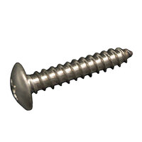 10 x 1 18-8 Stainless Steel Phillips Drive Truss Head Type A Sheet Metal Screw